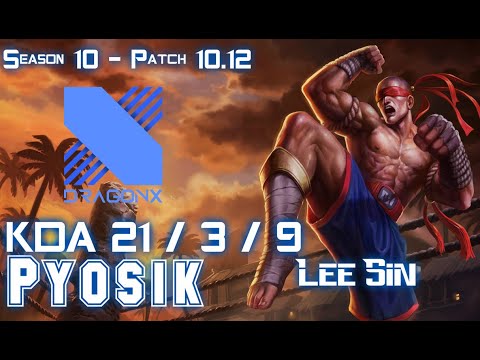 DRX Pyosik LEE SIN vs NIDALEE Jungle - Patch 10.12 KR Ranked
