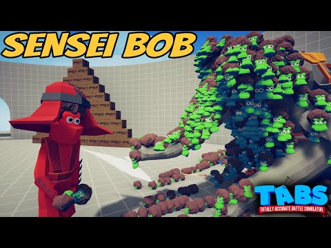 He's Back! Sensei Bob vs EVERY FACTION - Totally Accurate Battle Simulator TABS
