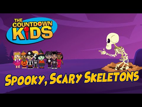 Spooky, Scary Skeletons - The Countdown Kids | Kids Songs & Nursery Rhymes | Lyrics Video