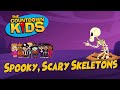 Spooky, Scary Skeletons - The Countdown Kids | Kids Songs & Nursery Rhymes | Lyrics Video