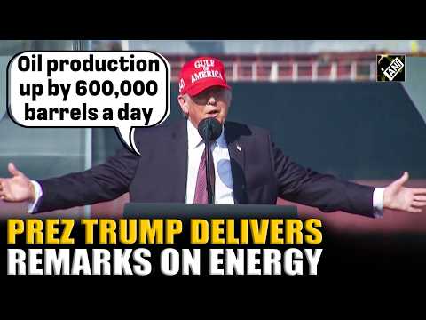 United States President Donald Trump delivers remarks on energy in Corpus Christi, Texas