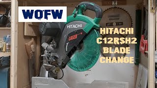 Hitachi C12RSH2 Blade Change