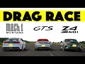 2024 BMW Z4 M40i Vs Porsche 718 GTS 4 0 Vs Ford Mustang Mach 1 Drag And Roll Race