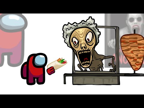 Mini Crewmate Kills Roblox Scary Shawarma Kiosk: the ANOMALY Characters | Among Us