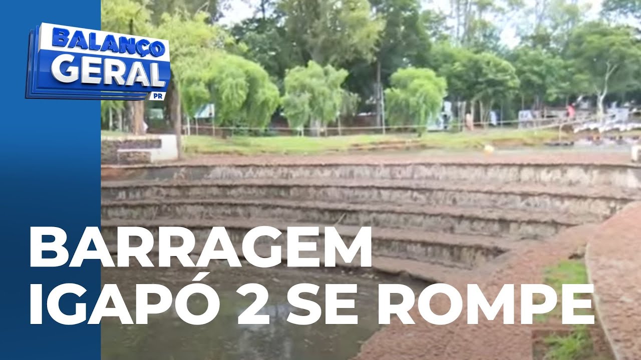 Barragem do Igapó 2 se rompe: lama e lixo no cartão postal
