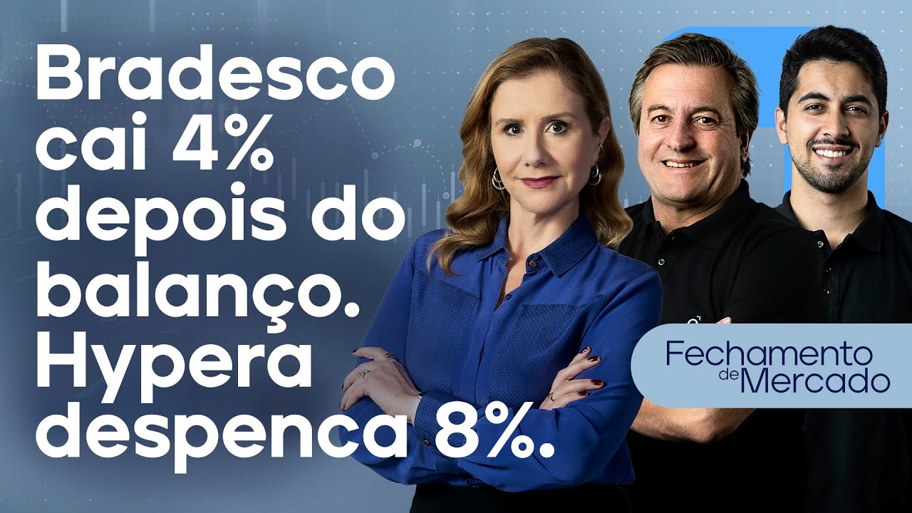 🔴 31/10/24 - HYPERA DESPENCA 8% | BRADESCO CAI 4% DEPOIS DO BALANÇO | Fechamento de Mercado