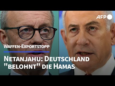 Netanjahu: Deutschland "belohnt" Hamas mit Waffen-Exportstopp | AFP