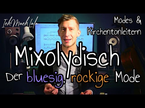 Mixolydisch - die bluesig, rockige Skala  - Modes, Skalen & Kirchentonleitern in der Musiktheorie