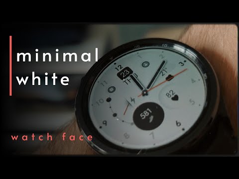 Minimal White Watch Face video thumbnail