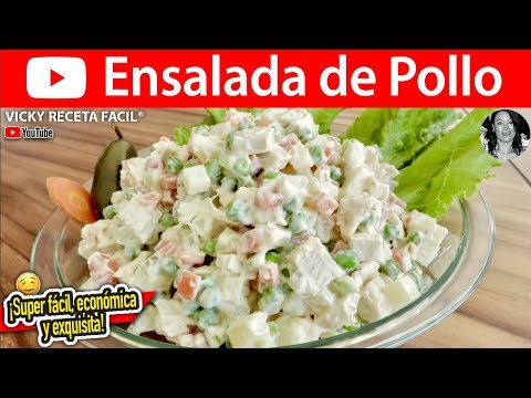 ENSALADA DE POLLO | #VickyRecetaFacil Video