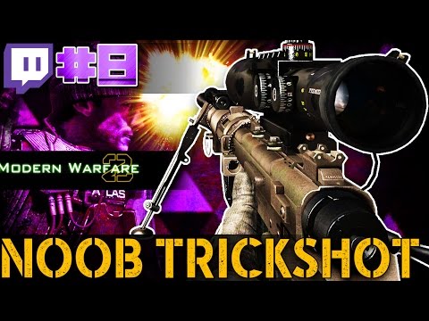 CoD MW2 - NOOB Hits a TrickShot - Twitch Stream #8 (Call of Duty Live Multiplayer Gameplay)