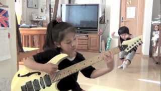 Japanese 7 years old girl plays &quot;GREEN-TINTED SIXTIES MIND&quot;    Li-sa-X  feat. Kaz-my-ft2