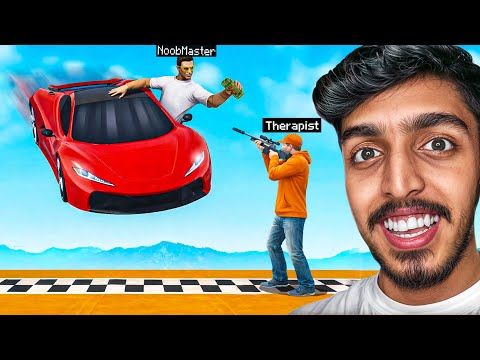GTA 5 : I STOPPED NoobMaster to WIN the Race 😂🏁
