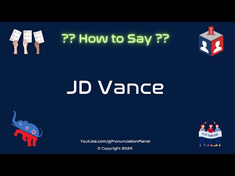 How to Pronounce JD Vance Correctly in English | How to Say JD Vance in English