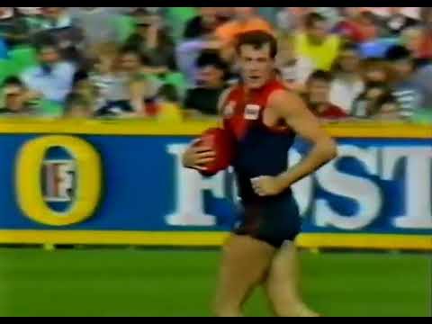 1989 Rd 7 - Steven Stretch to Darren Bennett, who goals from inside the center square with a torpedo