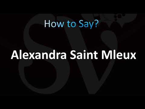 How to Pronounce Alexandra Saint Mleux (Charles Leclerc Girlfriend)