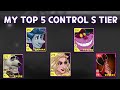 My Top 5 S Tier Control Characters Disney Heroes Battle Mode