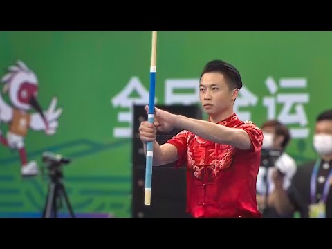 Wu Zhaohua's 1st place gunshu - 14th All China Games - Wushu Taolu