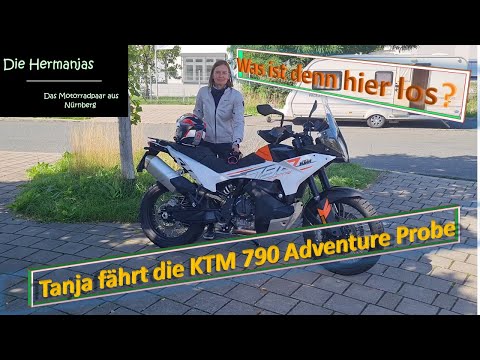 Not on her radar. Tanja is test-riding the new 2023 KTM 790 Adventure. What does she think of the...