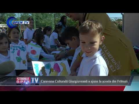 Caravana Culturală Giurgiuveană a ajuns la şcoala din Frăteşti | 07.09.2022