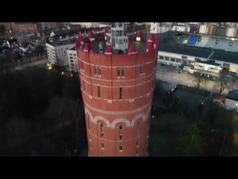Norrköping Vattentorn 💦 Old Water Tower 🏰 Sweden 🇸🇪 Sverige 4K Drone Drönare #norrköping