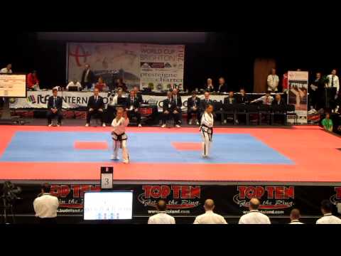 ITF World Cup Brighton 2012 - Senior Women 4th dan patterns finals - Germany vs Argentina