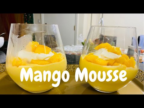 Easy 3 ingredients Mango Mousse!!