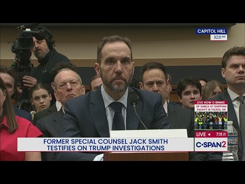 Former Special Counsel Jack Smith testifies before House Judiciary Committee