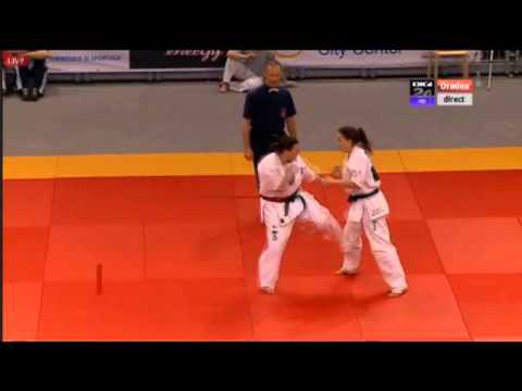 EC Oradea, Final Open Weight, Chirila Viviana (Romania, aka) - Csenge Szepesi (Hungary)