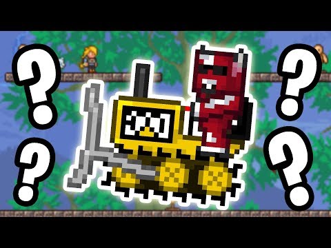 This Terraria mod adds in a BULLDOZER?!?