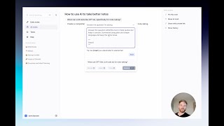 Use AI to answer questions in your notes