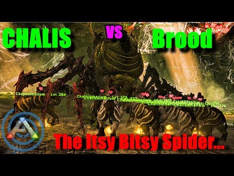 Chalicotherium(Chali) vs Broodmother Lysrix: Ark Chali Bossing