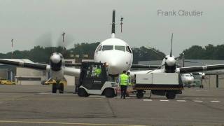 preview picture of video 'Antwerp airport British Aerospace ATP startup and T/O'