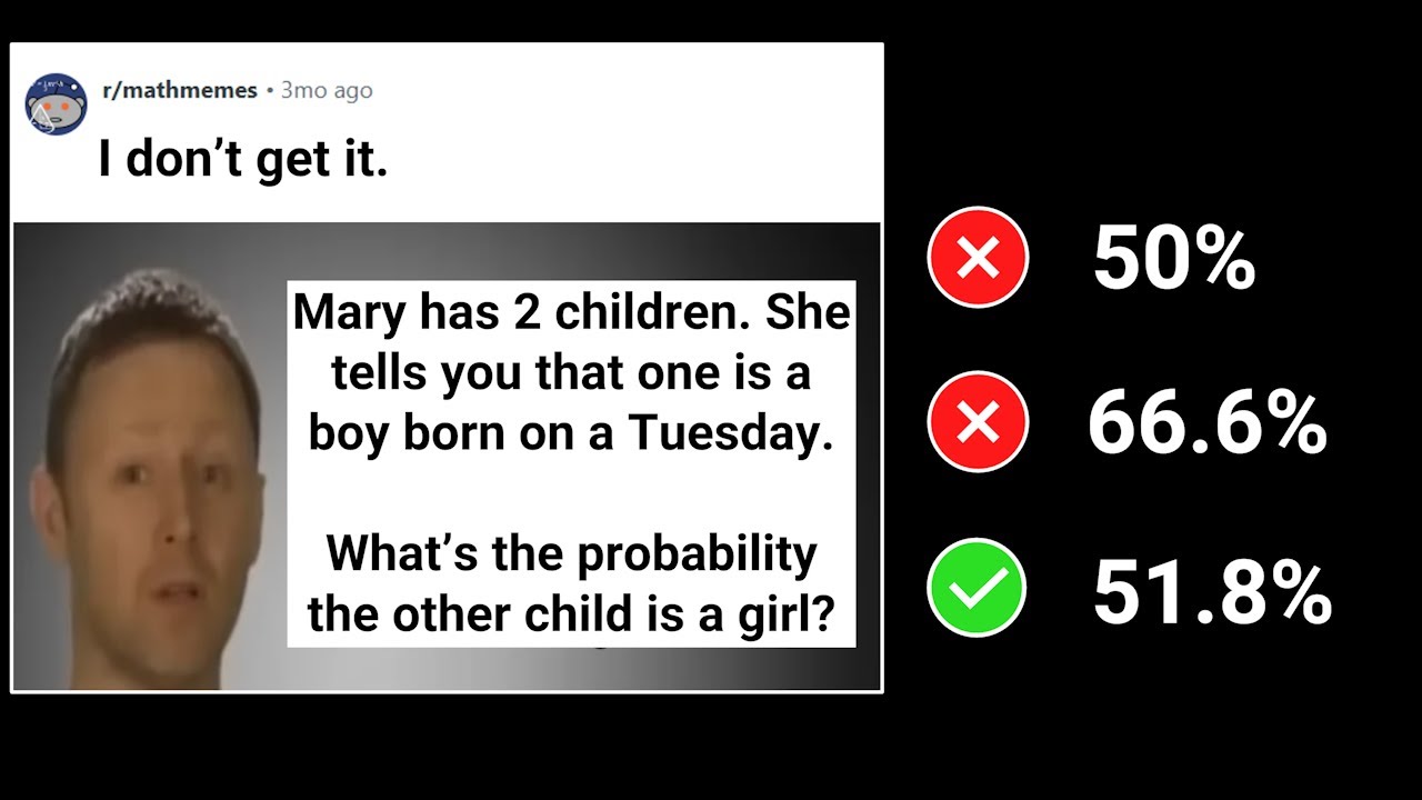 Internet baffled by probability riddle
