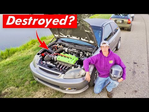 Thumbnail for My Barn Find Honda Civic Got ROD KNOCK On The Second Lap | Boosted John by video, vide, video i, Honda Civic