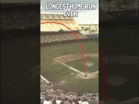 The longest home run in baseball history #mlb #baseball #sports #homerun