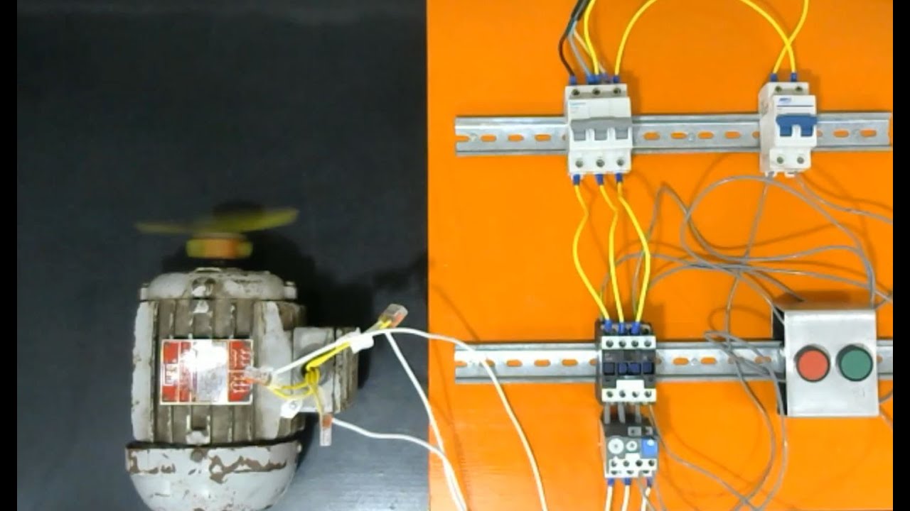 MONTAGEM DE ESQUEMA DE PARTIDA DIRETA DE MOTOR TRIFÁSICO