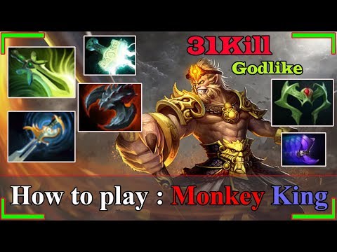 Godlike [Monkey King] The Real Monster 31 Kill Hard Carry Pro Gameplay 7.24b Dota 2 | Dota 2 Sroksre