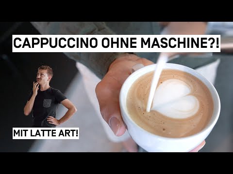 Make a cappuccino without a machine? | Don't have a portafilter and want to make a cappuccino?