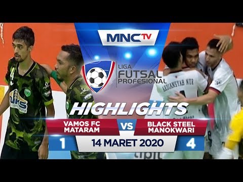 VAMOS FC MATARAM VS BLACK STEEL MANOKWARI (FT: 1-4) - Highlights Liga Futsal Profesional 2020