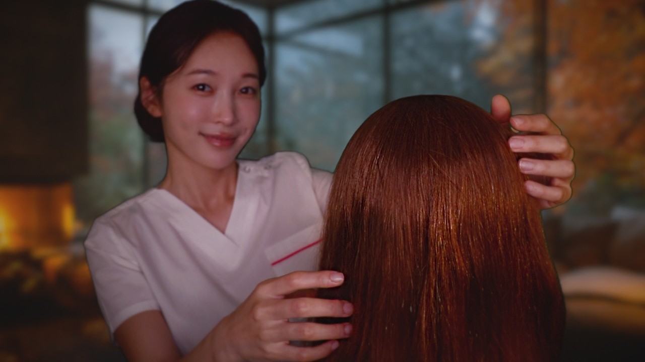 ASMR 생각먼지 클리닉 (머리 빗는 소리, 라텍스 장갑 뽀시락, 두피 마사지)