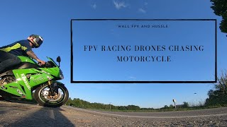 ????️ FPV Racing Drones chasing Motorcycle | Cinematic FPV | Wall FPV and HuSSle ????️