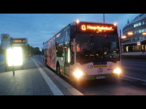 Busmitfahrt im C1 von / nach Hauptbahnhof auf der Kompletten G Linie