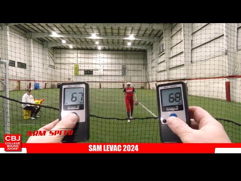 Sam Levac 2024 Outfielder/Pitcher Softball Skills Video