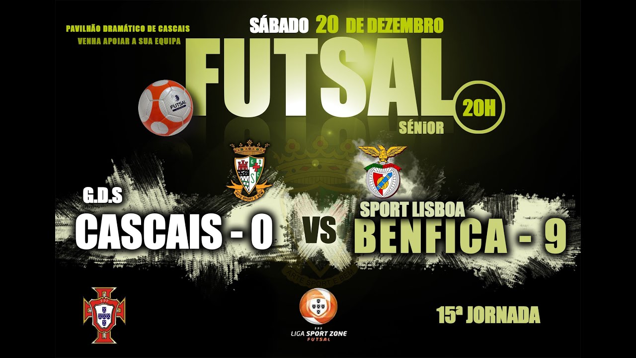 Resumo 15ª Jª Liga Sport Zone GDS Cascais 0-9 SLBenfica