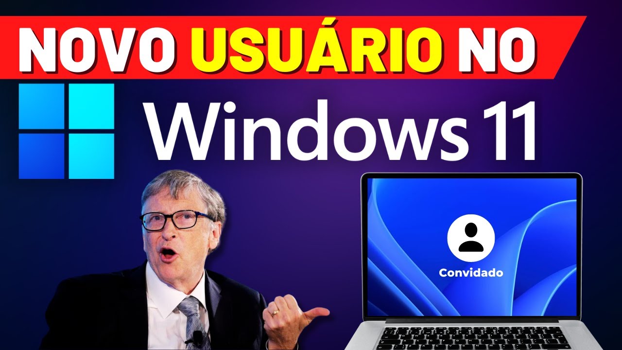 COMO CRIAR um NOVO USUÁRIO no WINDOWS 11 (Conta de Convidado no Windows 11) MUITO FÁCIL