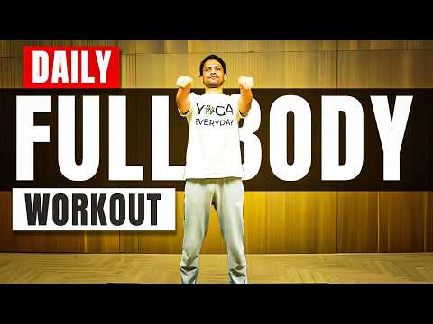 20-Minutes Daily WORKOUT ROUTINE (2)- Exercises, Stretching & Pranayama | Saurabh Bothra Yoga