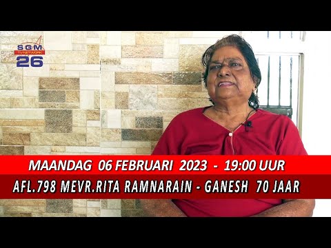 AFL 798 MEVR RITA RAMNARAIN   GANESH  70 JAAR