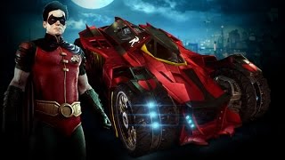 Batman Arkham Knight [Robin and Batmobile] Skin Gameplay