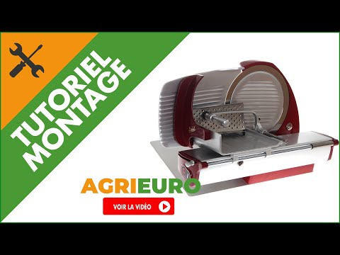 Trancheuse Berkel Home Line HL250 Rouge - Lame en acier chromé de 250 mm : tutoriel d'assemblage